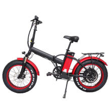 48v1000W 20''x4.0 electric fat tire foldable snow bicycle with 48V13AH Lithium Battery for Adult